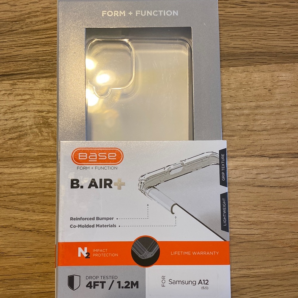 Base clear case fits Samsung A12